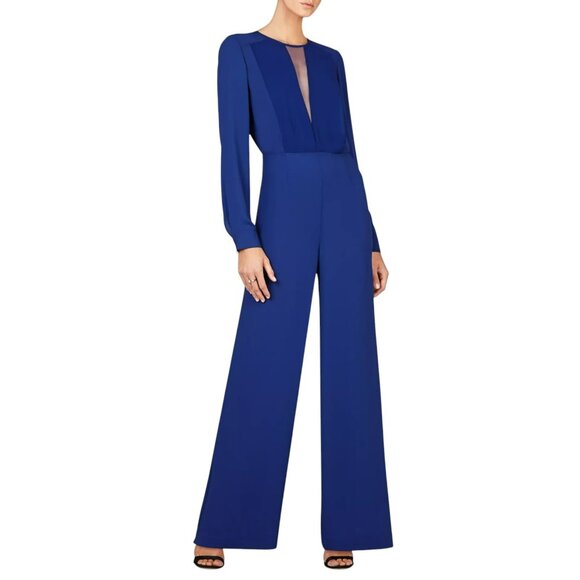 BCBGMAXAZRIA Marcee Royal Blue Wide-Leg Jumpsuit 6 - Picture 1 of 16